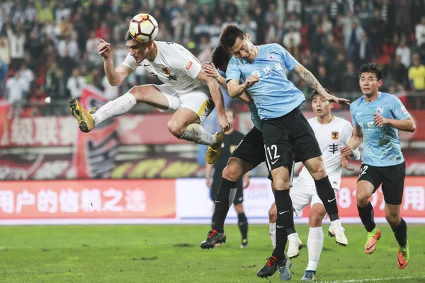 Dalian Yifang Oyunculara 2018 Çin Futbol Birliği Süper Lig Csi — Stok fotoğraf