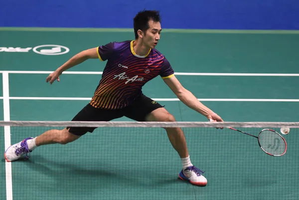 Chong Wei Feng Malaysia Returns Shot Zhao Junpeng China Second — Stock Photo, Image