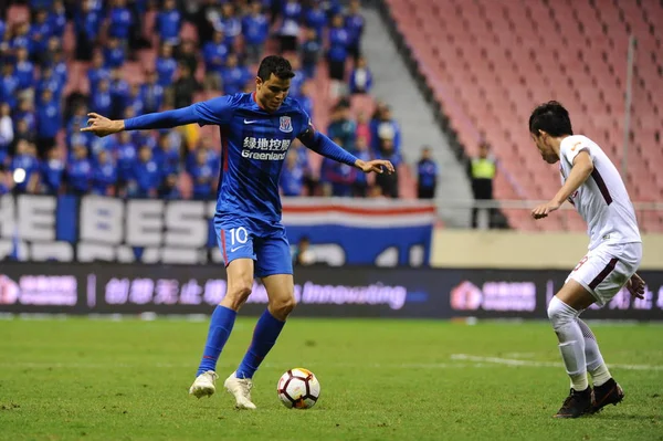 Colombian Football Player Giovanni Moreno Left Shanghai Greenland Shenhua Passes — Stock fotografie