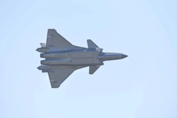 Avión Combate Furtivo Fuerza Aérea Del Ejército Popular Liberación China — Foto de Stock