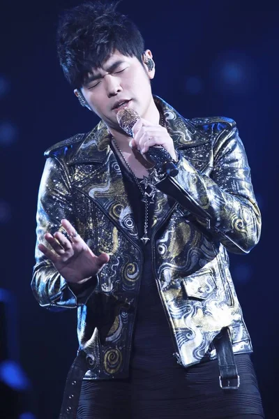 Cantor Taiwanês Jay Chou Apresenta 12Th Migu Music Awards Xangai — Fotografia de Stock