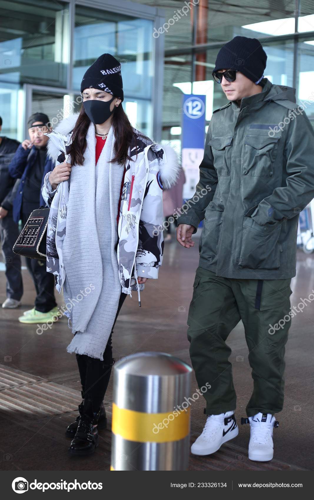 Taiwanese singer and actor Jiro Wang arrives at a Beijing airport