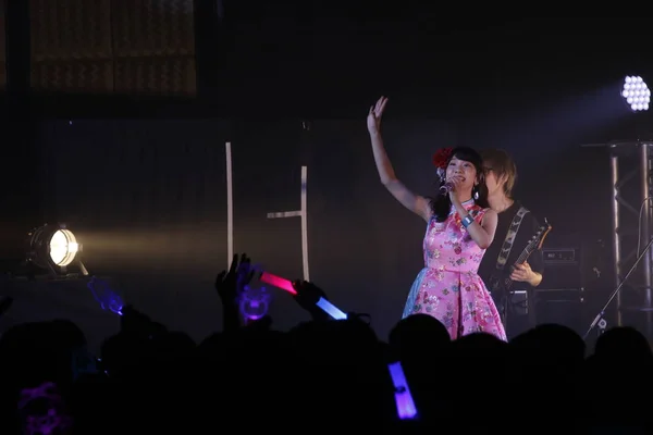 Japon Idol Kız Grupları Akb48 Kashiwagi Yuki Ilk Solo Konserini — Stok fotoğraf