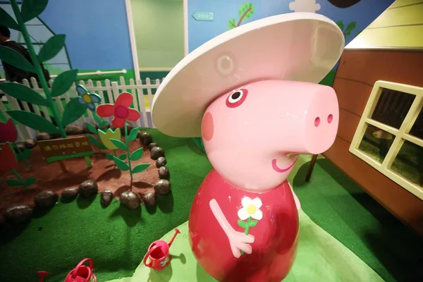 Vista Interior Del Primer Centro Juegos Indoor Peppa Pig Del — Foto de Stock