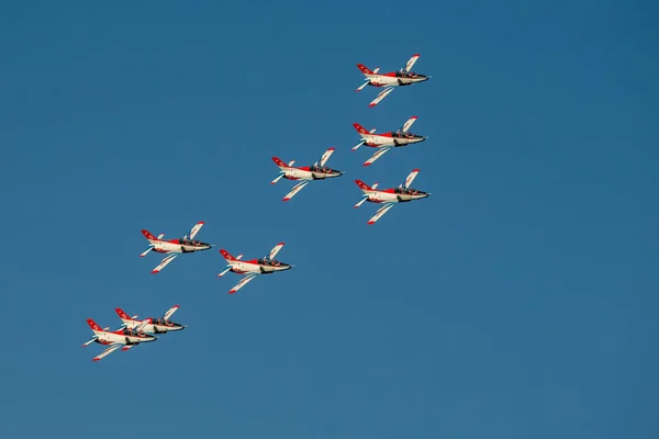 Aviões China Equipe Aerobática Hongying Significando Red Eagle Força Aérea — Fotografia de Stock