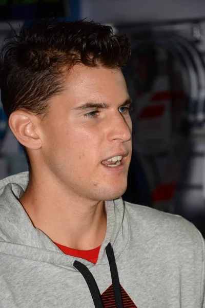 Rakouská Tenisová Hvězda Dominic Thiem Navštěvuje Propagační Akce Před Rolex — Stock fotografie