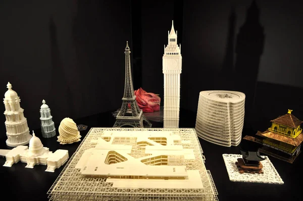 图为2018年12月9日 中国上海市宝山区首家3D打印和3D文化博物馆 — 图库照片