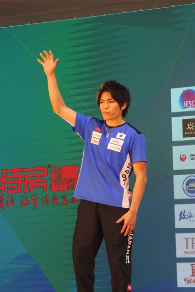 Narasaki Tomoa Japão Participa Cerimônia Premiação Temporada Geral Durante Torneio — Fotografia de Stock