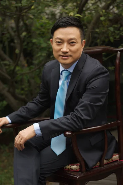 Ligang Zhang Director Ejecutivo Presidente Ikang Healthcare Group Inc Posa —  Fotos de Stock