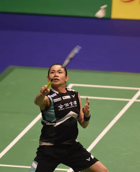 Tai Tzu Ying Taipei Cinese Torna Colpo Carolina Marin Spagna — Foto Stock