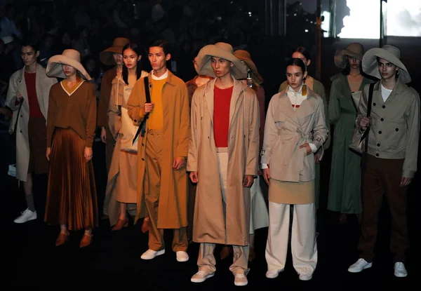 Models Display New Creations Fashion Show City Shanghai Fashion Week — 图库照片