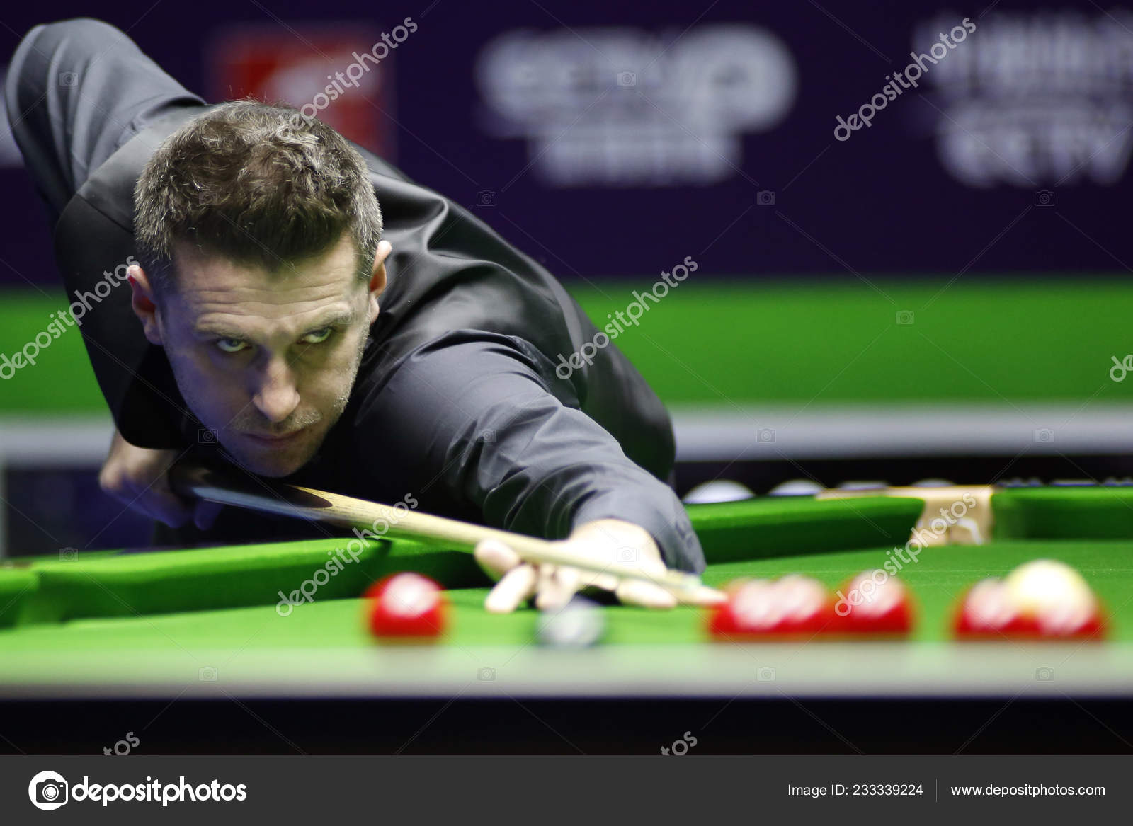 Mark Selby England Plays Shot Neil Robertson Australia