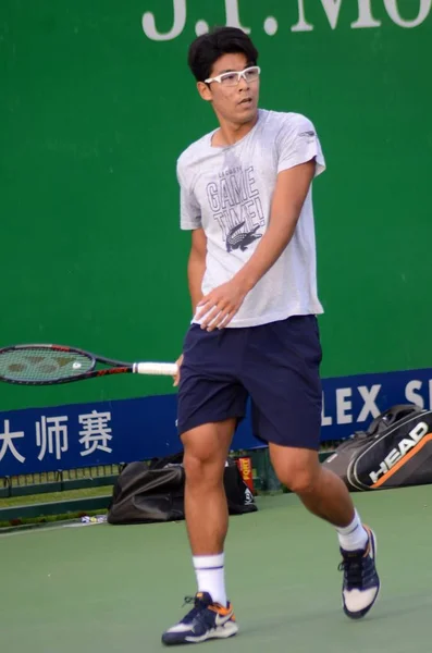 Tenista Sul Coreano Chung Hyeon Participa Uma Sessão Treinamento Preparação — Fotografia de Stock