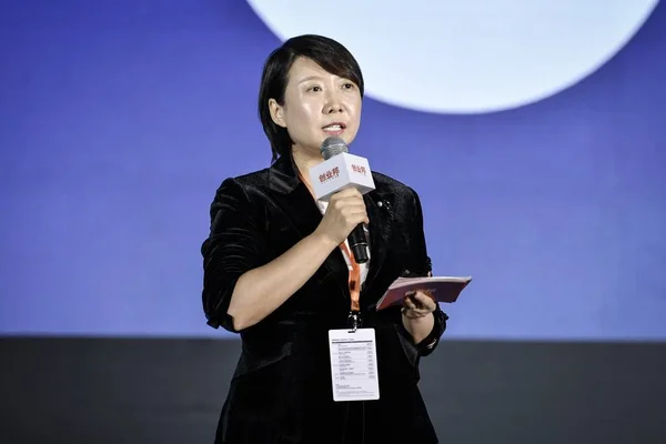 Mary Nan Lixin Fondator Ceo Cyzone Vorbește Timpul Summitului China — Fotografie, imagine de stoc