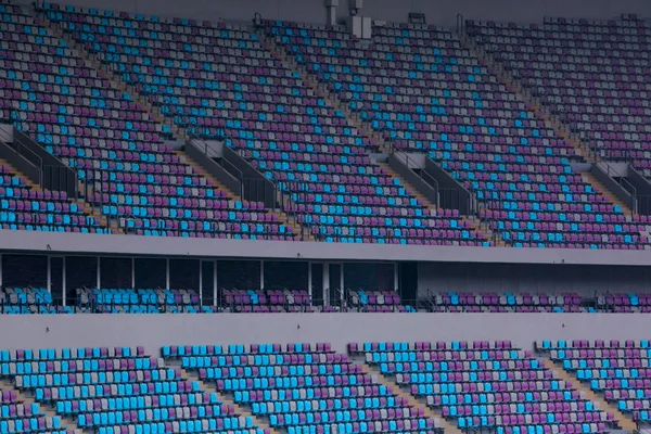 Das Hauptstadion Des Olympischen Sportzentrums Von Hangzhou Das Einem Blühenden — Stockfoto