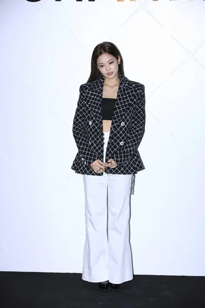 Jennie Grupo Feminino Sul Coreano Black Pink Estilizado Como Blackpink — Fotografia de Stock