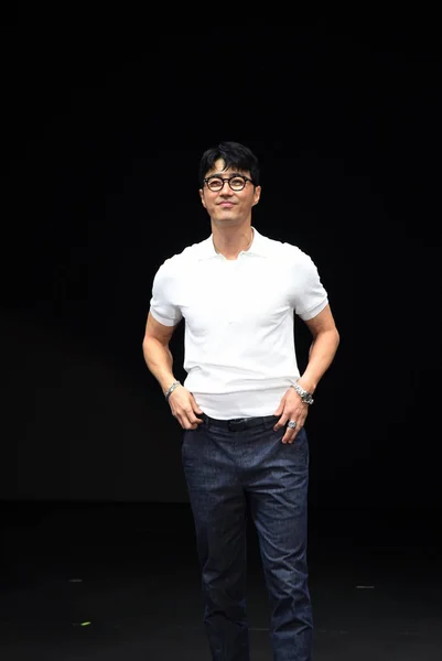 Zuid Koreaanse Acteur Cha Seung Gewonnen Woont Een Ventilator Vergadering — Stockfoto