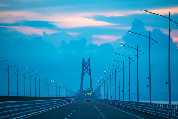 Vue Long Pont Maritime Monde Pont Hong Kong Zhuhai Macao — Photo