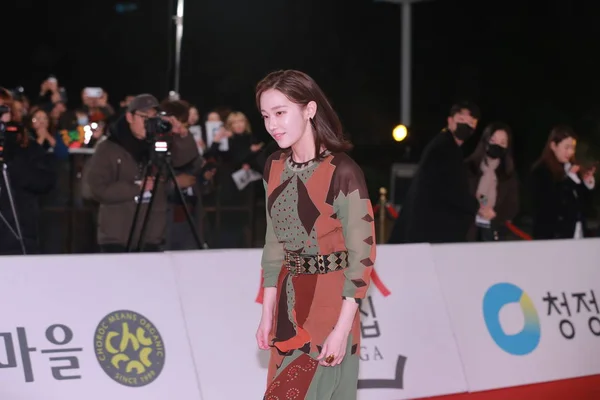 Sydkoreansk Skådespelerska Jeon Jong Seo Anländer Röda Mattan För Blå — Stockfoto