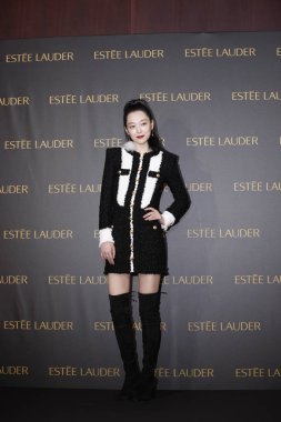 South Korean singer and actress Choi Jin-ri, better known by her stage name Sulli, attends a promotional event by French cosmetics brand Estee Lauder in Seoul, South Korea, 10 October 2018. clipart