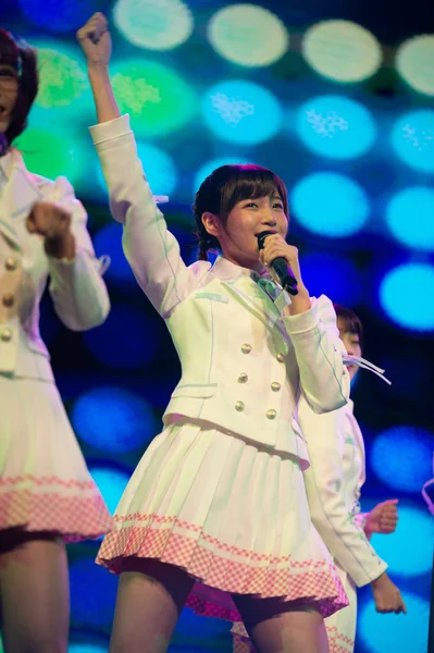 Členové Čínských Idol Dívky Skupiny Akb48 Tým Oficiální Sesterskou Skupinu — Stock fotografie