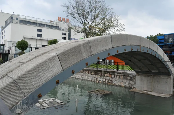 Vista Del Ponte Cemento Stampato Più Lungo Del Mondo Mettere — Foto Stock