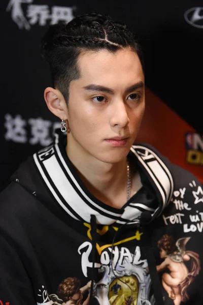 Chinese Actor Dylan Wang Hedi New Lineup Chinese Boy Group — Stock Photo, Image