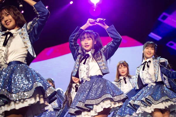 Membros Grupo Feminino Ídolos Chineses Akb48 Team Grupo Irmão Oficial — Fotografia de Stock