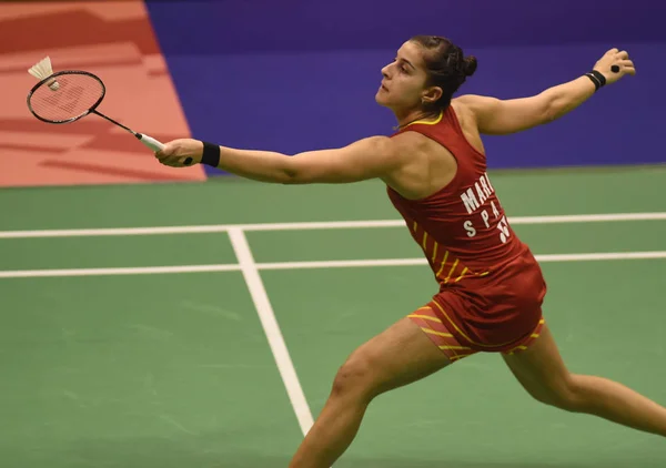 Carolina Marin España Devuelve Una Oportunidad Tai Tzu Ying China — Foto de Stock