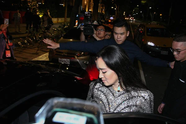 Čínská Herečka Gong Jako Hacumomo Střed Poté Režisér Zhang Yimou — Stock fotografie