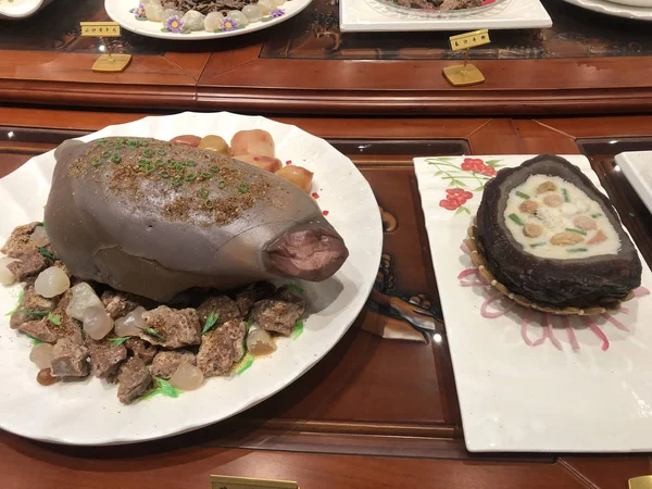 Colorful Stones Resembling Banquet Dishes Display Strange Stone Museum Hami — Stock Photo, Image