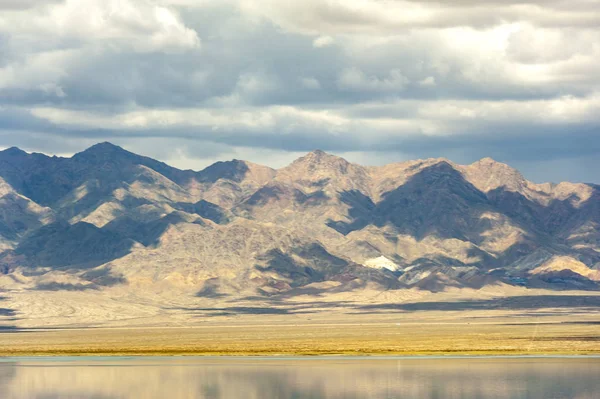 Paysage Lac Salé Xiao Qaidam Dans Préfecture Autonome Tibétaine Mongole — Photo