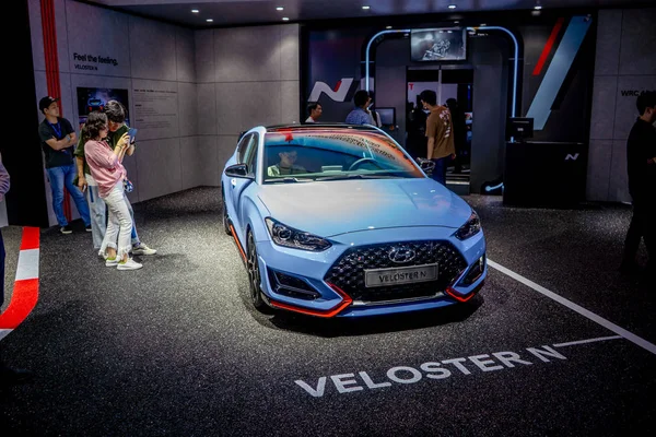 Velostern는 광저우 자동차 전시회 알려진 광저우 2018 광저우 중국의 2018에서에서 — 스톡 사진