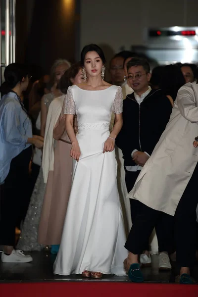 Південнокорейська Актриса Співачка Nam Gyu Прибула Червоній Килимовій Доріжці Міжнародний — стокове фото