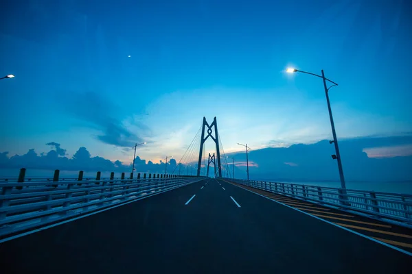 Vue Long Pont Maritime Monde Pont Hong Kong Zhuhai Macao — Photo