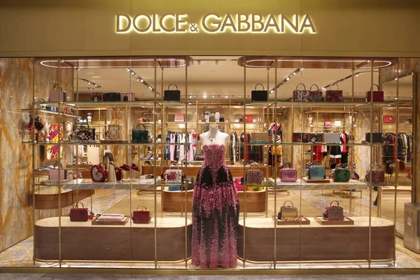 Вид Бутік Магазин Dolce Gabbana Торговому Центрі Пекіні Листопада 2018 — стокове фото