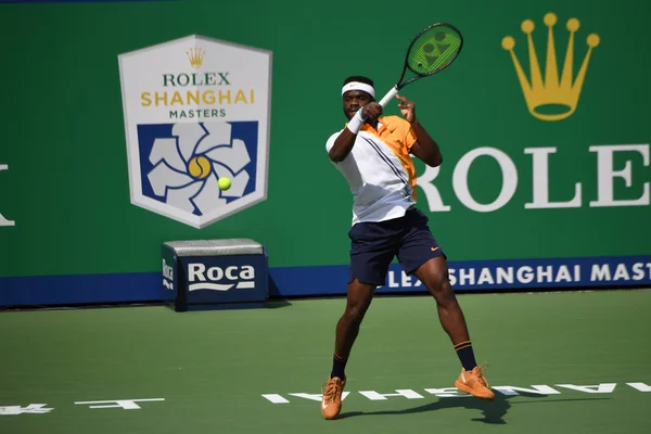 Frances Tiafoe Los Estados Unidos Devuelve Una Oportunidad Matthew Ebden — Foto de Stock