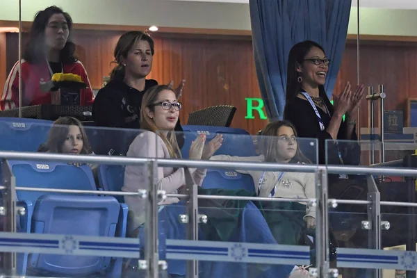 Mirka Federer Centre Femme Roger Federer Star Suisse Tennis Leurs — Photo