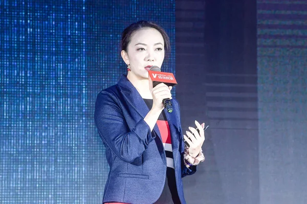 Marketingový Ředitel Cloud Amy Chen Účastní Inovativních Marketingových 2018 Pekingu — Stock fotografie