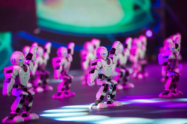 Roboti Společnosti Ubtech Provádějí Během Obřadu Šen Čen Jihočínské Provincii — Stock fotografie