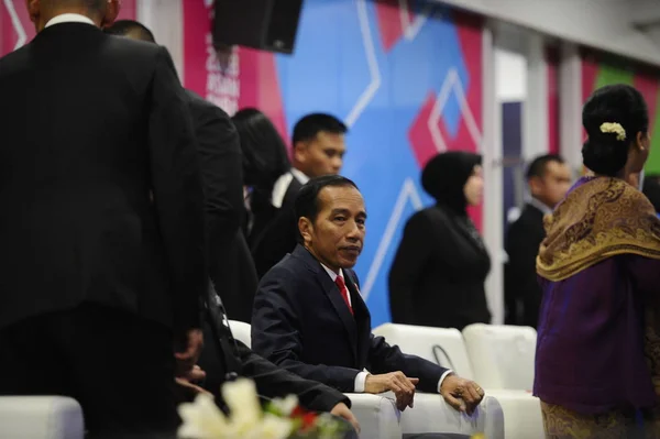 Президент Индонезии Джоко Видодо Принял Участие Церемонии Открытия Азиатских Пара — стоковое фото