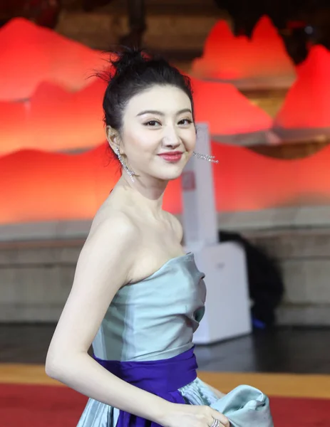 Chinese Actress Jing Tian Arrives Red Carpet 5Th Silk Road — Stock Photo, Image