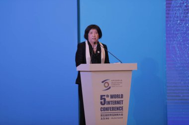 Wang Binying, Deputy Director General of the World Intellectual Property Organization (WIPO), speaks at a sub-forum of 
