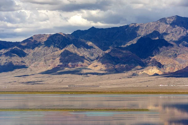 Paysage Lac Salé Xiao Qaidam Dans Préfecture Autonome Tibétaine Mongole — Photo