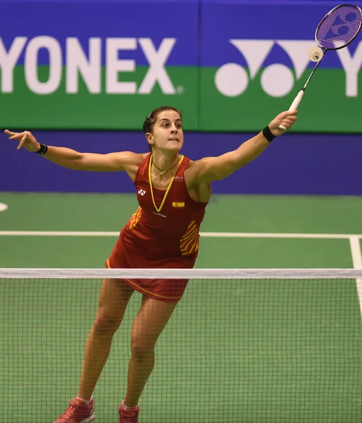 Carolina Marin España Devuelve Una Oportunidad Tai Tzu Ying China — Foto de Stock