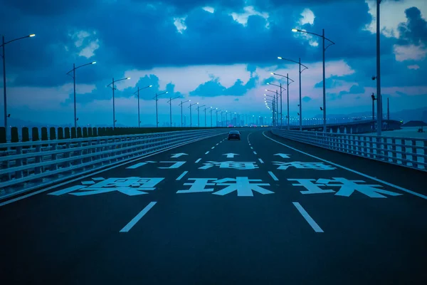 2018年9月6日 中国南方广东省珠海市世界上最长的跨海大桥 港珠澳大桥 — 图库照片