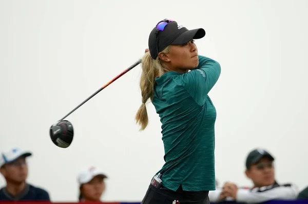 Danielle Kang 2018 Buick Lpga Şangay Shanghai Qizhong Bahçe Golf — Stok fotoğraf