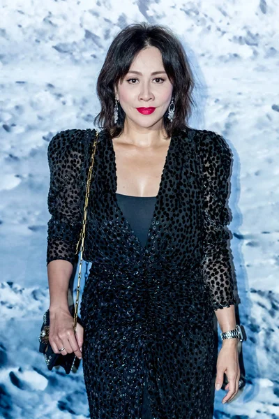 Hong Kong Actress Carina Lau Arrives Promotional Event Gucci Shanghai — Stock Photo, Image