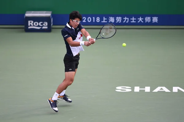 Chung Hyeon Corea Del Sur Devuelve Una Oportunidad Hubert Hurkacz — Foto de Stock