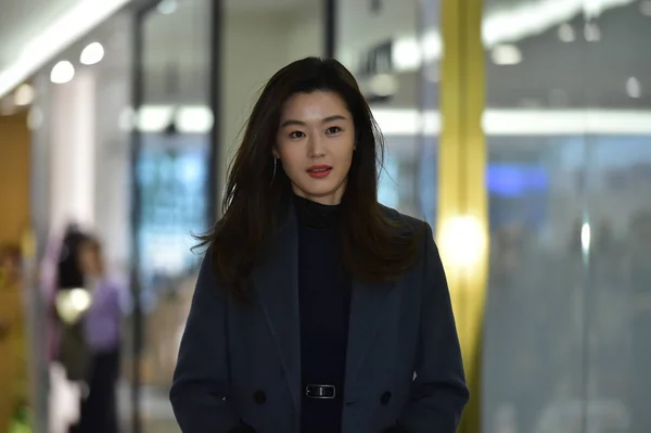 Южнокорейская Актриса Джанна Джун Джи Хён Приняла Участие Рекламном Мероприятии — стоковое фото